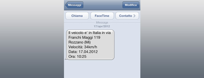 Localizzazione con SMS